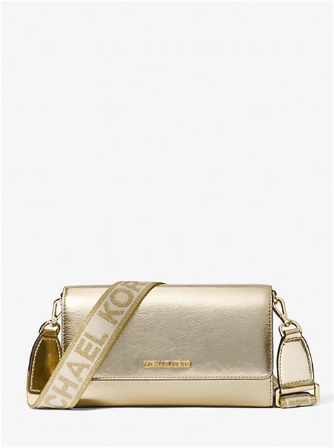 michael kors 35h7gtte3l|Jet Set Large Metallic Crossbody Bag .